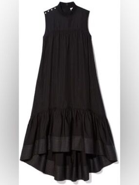3.1 Phillip Lim Black Sleeveless High-Low Dress Size 4